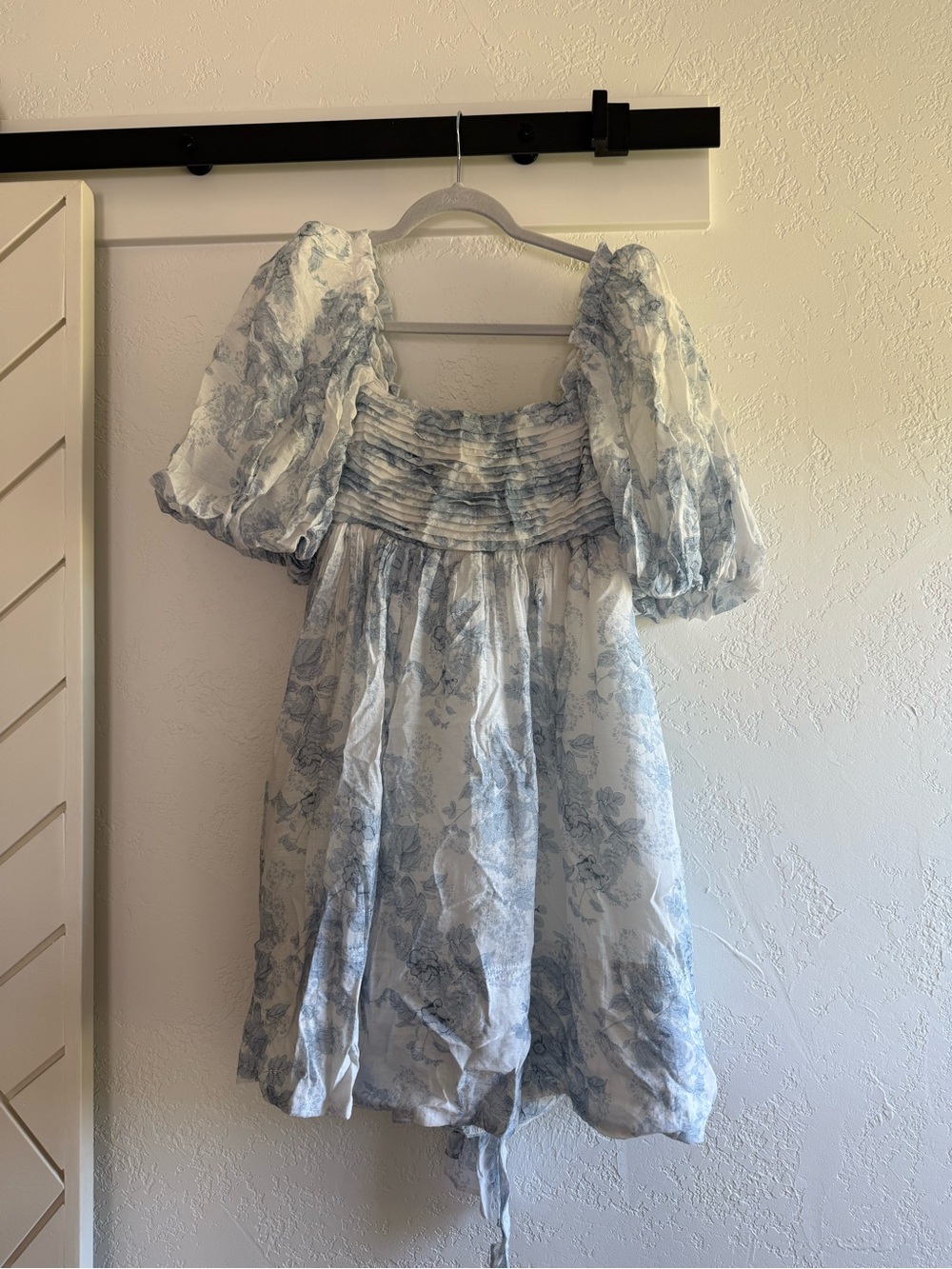 Sofie the Label blue floral mini dress size medium